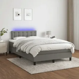 vidaxl-lozko-kontynentalne-z-materacem-ciemnoszara-tkanina-120x200-cm