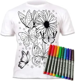 koszulka-do-malowania-motyle-motylki-t-shirt-10-zmywalne-markery-9-11-lat