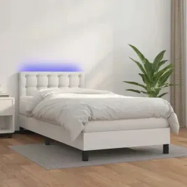 vidaxl-lozko-kontynentalne-z-materacem-i-led-biala-ekoskora-80x200-cm
