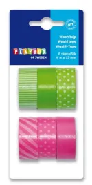 diy-tasma-wstazka-dekoracyjna-samoprzylepna-roz-zielona-washi-6szt-3mx15mm
