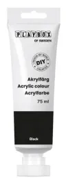 diy-farba-acrylic-paint-czarna-w-tubie-75ml