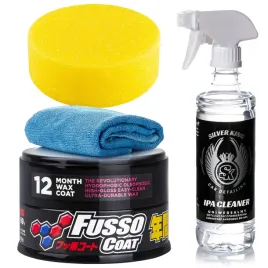 wosk-samochodowy-fusso-coat-dark-ipa-aplikator-mikrofibra-zestaw-soft99