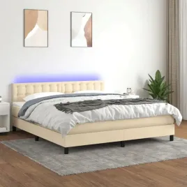 vidaxl-lozko-kontynentalne-z-materacem-kremowe-160x200-cm-tkanina