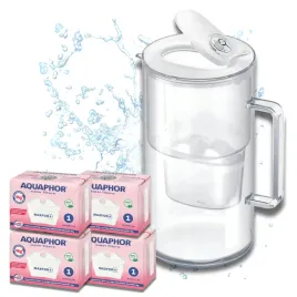 dzbanek-filtrujacy-aquaphor-glass-bialy-szklany-4-filtry-maxfor-mg