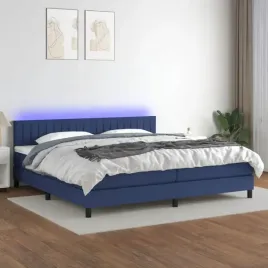 vidaxl-lozko-kontynentalne-z-materacem-niebieskie-200x200-cm-tkanina