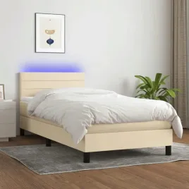 vidaxl-lozko-kontynentalne-z-materacem-kremowe-100x200-cm-tkanina