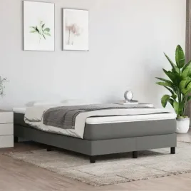 vidaxl-lozko-kontynentalne-z-materacem-ciemnoszara-tkanina-120x200-cm