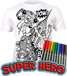 koszulka-do-malowania-superhero-t-shirt-10-zmywalne-markery-5-6-lat