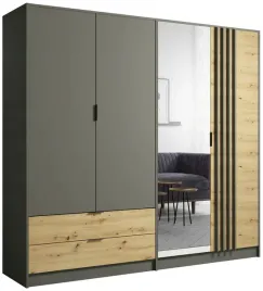 czterodrzwiowa-szafa-do-sypialni-220-cm-rustica-szary-grafit