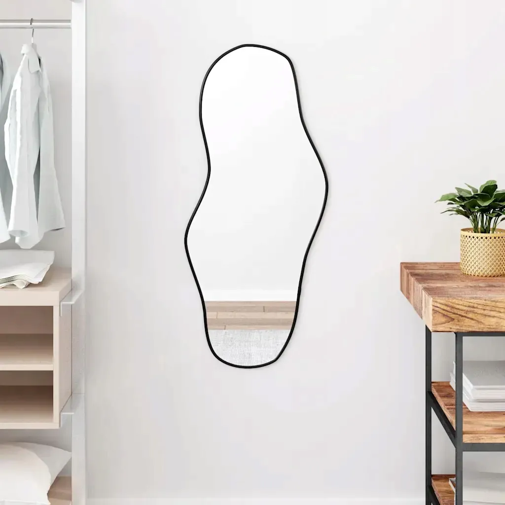 vidaxl-lustro-scienne-czarne-90x40-cm