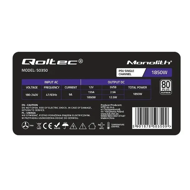 qoltec-zasilacz-pci-e-1850w-or-80-plus-platinum-or-data-mining-kod-producenta-50350