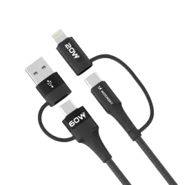 kabel-wozinsky-wnbaa-4w1-2x-usb-c-1x-usb-a-1x-lightning-60w-1-m-czarny