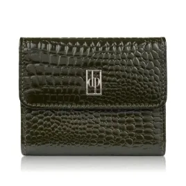portfel-damski-skorzany-maly-ciemnozielony-croco-rfid-modny-paolo-peruzzi