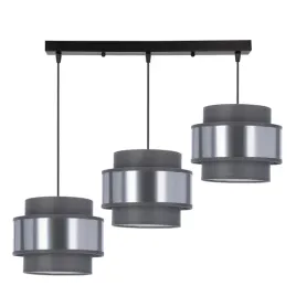 hare-lampa-sufitowa-czarny-3x60w-e27-abazur-szary-srebrny