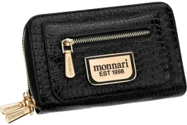monnari-portfel-damski-elegancki-czarny-skora-ekologiczna-na-prezent-logo