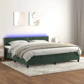 vidaxl-lozko-kontynentalne-z-materacem-i-led-zielony-aksamit-200x200cm