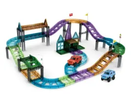 klocki-magnetyczne-dla-dzieci-edukacyjne-panele-kolejka-tor-2-autka-59-el