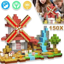 klocki-magnetyczne-klocki-szesciany-farma-150-klockow-piksele-dla-dzieci