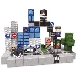 klocki-magnetyczne-25cm-kostki-piksele-zestaw-policja-miasto-110-elementow