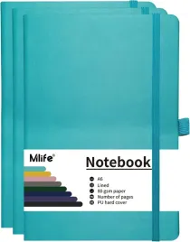 3x-notatnik-a6-192-stron-80-g-m-dziennik-w-linie-twarda-okladka-turkusowy