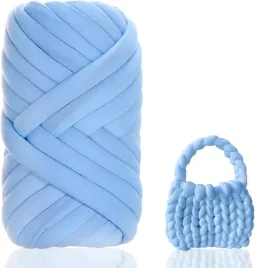 gruba-wloczka-do-rekodziela-wloczka-500g-diy-wloczka-niebieska-przedza