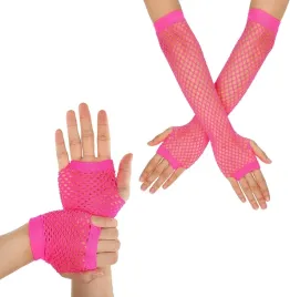 rekawiczki-kabaretkowe-rozowe-zestaw-rekawiczek-siatkowych-siatkowe