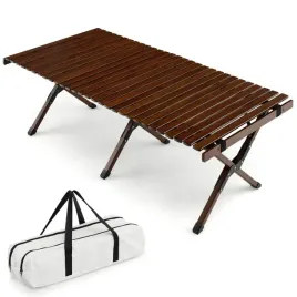 stolik-kempingowy-stol-piknikowy-skladany-bambusowy-ciemny-braz-122x60x435