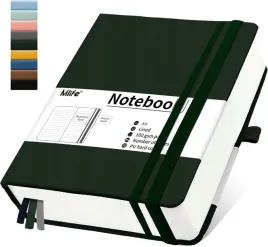 notatnik-a4-360-stron-100-g-m-dziennik-w-linie-twarda-okladka-zielony