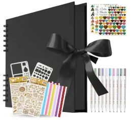 album-na-zdjecia-do-samodzielnego-ozdobienia-diy-80-stron-zestaw-dlugopisow