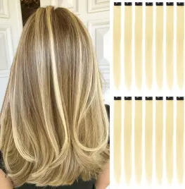 koncowki-kosmyki-do-wlosow-16x-przedluzki-blond-syntetyczne-wlosy