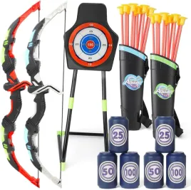 zestaw-strzelecki-11-w-1-lucznictwo-dla-dzieci-luki-tarcza-puszki-prezent