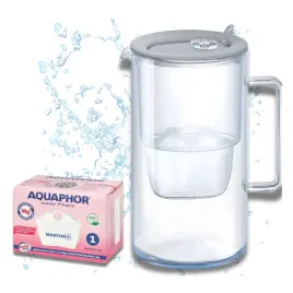 dzbanek-filtrujacy-szklany-1-filtr-maxfor-mg-magnez-aquaphor-glass-szary