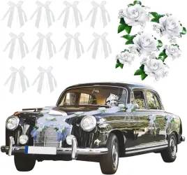 dekoracje-ozdoby-slubne-sztuczne-kwiaty-roze-i-motyle-na-przyssawki-tasmy