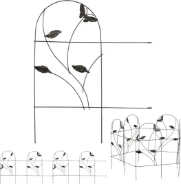 ogrodzenie-metalowe-czarne-obramowanie-rabatkowe-46x250-cm-dekoracyjne