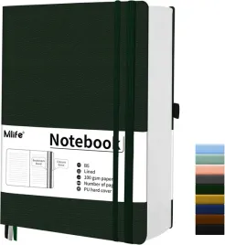 notatnik-b5-360-stron-100-g-m-dziennik-w-linie-twarda-okladka-zielony