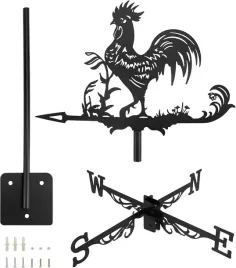 wiatrowskaz-kogut-dekoracyjny-ogrodowy-metalowy-wskazywanie-drogi
