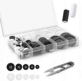 guzki-czarno-biale-x160-zestaw-guzikow-5-rozmiarow-przecinak-do-nici