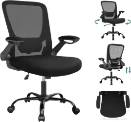 krzeslo-fotel-biurowy-czarny-skladane-podlokietniki-siatkowa-tapicerka