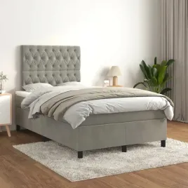 vidaxl-lozko-kontynentalne-z-materacem-jasnoszare-120x200cm-aksamit