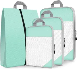 kostki-do-pakowania-organizer-podrozny-wodoodporny-nylon-4-sztuki-zielone