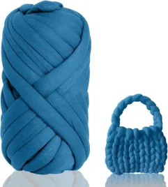 gruba-wloczka-do-rekodziela-wloczka-500g-diy-wloczka-granatowy-przedza