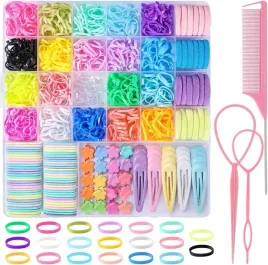 gumki-do-wlosow-wielokolorowe-spinki-akcesoria-dla-dziewczynki-1504-sztuk