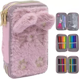 astra-piornik-jumbo-szkolny-potrojny-trzykomorowy-wyposazenie-fluffy-kitty