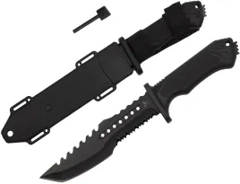 noz-mysliwski-turystyczny-krzesiwo-gwizdek-30cm-stal-nierdzewna-survival