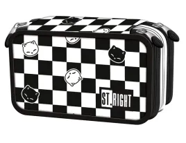 st-right-piornik-szkolny-potrojny-trzykomorowy-z-wyposazeniem-chess-cats