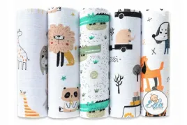 ega-kids-zestaw-pieluszki-tetrowe-wzorzyste-kolorowe-5-szt-70x80-cm