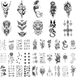 tatuaze-tymczasowe-3d-x40-arkuszy-sztuczny-tatuaz-rozne-wzory-tatuaze