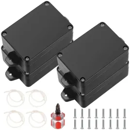 obudowa-projektowa-abs-wodoodporna-x2-puszka-rozdzielcza-czarna-2-sztuki