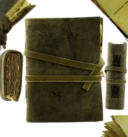 dziennik-notes-zielony-postarzany-vintage-skorzany-15x20cm-recznie-robiony