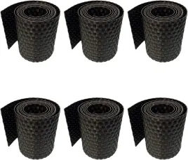 6x-tasma-ogrodzeniowa-255-x-19cm-technorattan-ciemny-braz-oslona-balkonowa